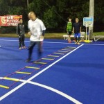 雨の中開催しました！！　10/13（金）フットサル教室